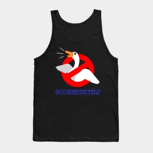 Funny Goose Gamer Retro 80's Ghost Movie Mashup Parody Tank Top